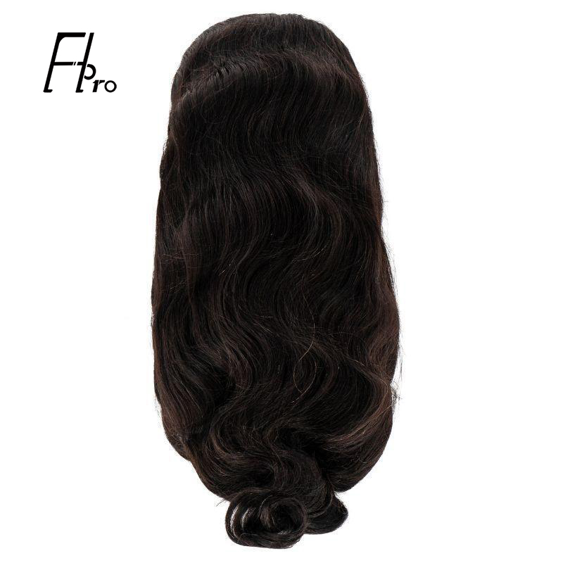 Super Grade Full Lace Wig Body Wave Natural Color Free Part Human Hair